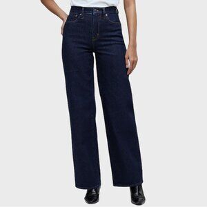 Madewell Navy Wide Leg Jeans